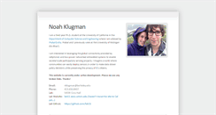 Desktop Screenshot of noahklugman.com